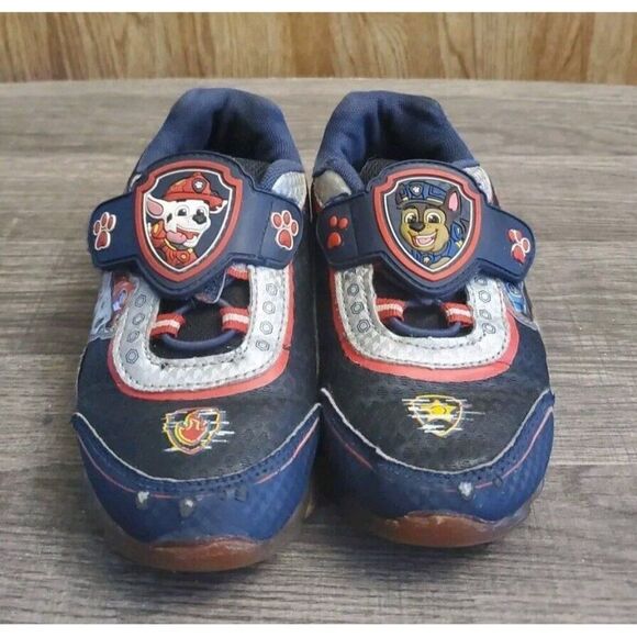 Nickelodeon Paw Patrol Kids Blue Athletic Shoes Light Up Boys Sneakers Size 12 - Picture 2 of 12